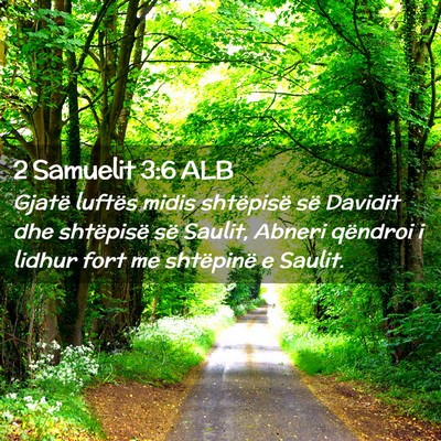 Picture 02 - 2 Samuelit 3:6 ALB - Gjatë luftës midis shtëpisë së Davidit dhe - Bible Verse Picture