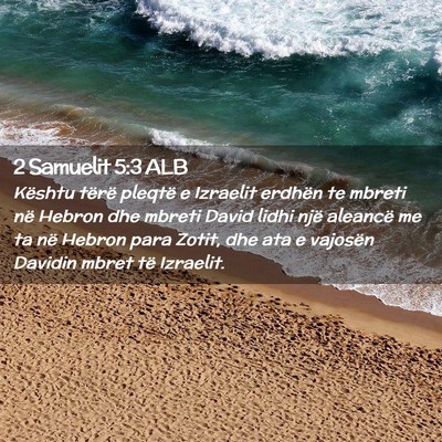 Picture 02 - 2 Samuelit 5:3 ALB - Kështu tërë pleqtë e Izraelit erdhën te - Bible Verse Picture