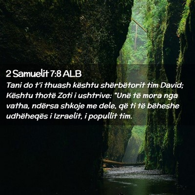 Picture 02 - 2 Samuelit 7:8 ALB - Tani do t’i thuash kështu shërbëtorit tim - Bible Verse Picture