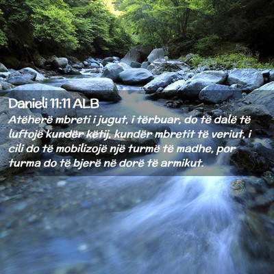 Picture 02 - Danieli 11:11 ALB - Atëherë mbreti i jugut, i tërbuar, do të - Bible Verse Picture