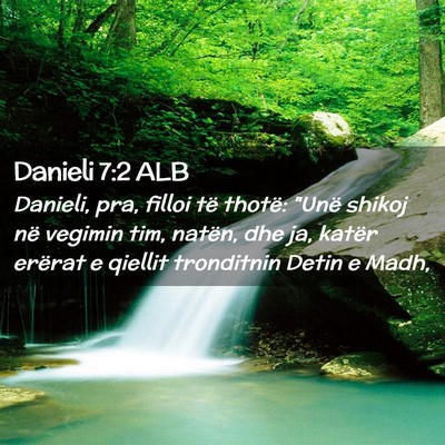 Picture 02 - Danieli 7:2 ALB - Danieli, pra, filloi të thotë: 