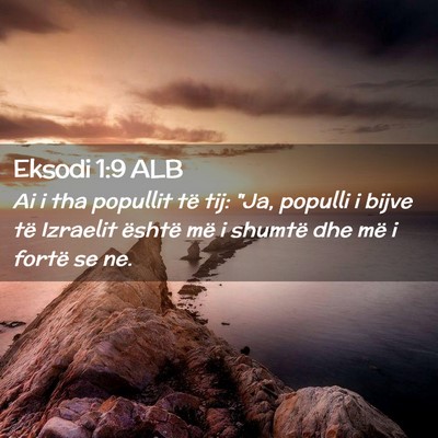 Picture 02 - Eksodi 1:9 ALB - Ai i tha popullit të tij: 