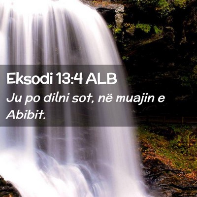 Picture 02 - Eksodi 13:4 ALB - Ju po dilni sot, në muajin e - Bible Verse Picture