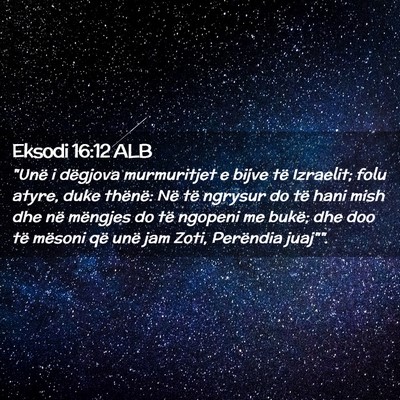 Picture 02 - Eksodi 16:12 ALB - 
