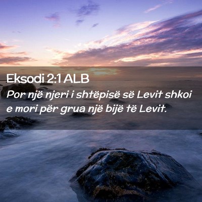 Picture 02 - Eksodi 2:1 ALB - Por një njeri i shtëpisë së Levit shkoi e - Bible Verse Picture