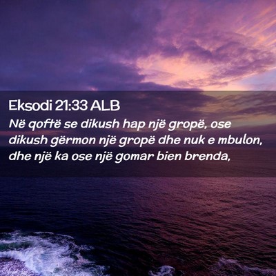 Picture 02 - Eksodi 21:33 ALB - Në qoftë se dikush hap një gropë, ose dikush - Bible Verse Picture