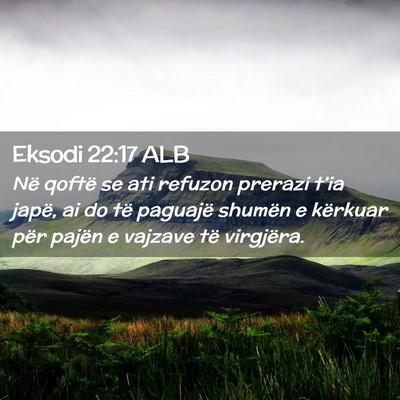 Picture 02 - Eksodi 22:17 ALB - Në qoftë se ati refuzon prerazi t’ia japë, - Bible Verse Picture