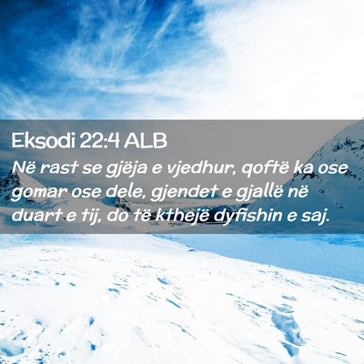 Picture 02 - Eksodi 22:4 ALB - Në rast se gjëja e vjedhur, qoftë ka ose gomar - Bible Verse Picture