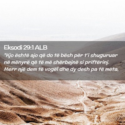 Picture 02 - Eksodi 29:1 ALB - 
