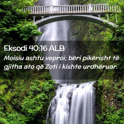 Picture 02 - Eksodi 40:16 ALB - Moisiu ashtu veproi; bëri pikërisht të gjitha - Bible Verse Picture