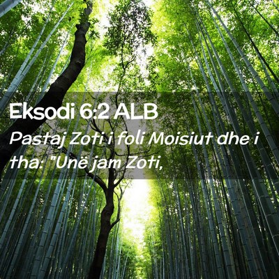 Picture 02 - Eksodi 6:2 ALB - Pastaj Zoti i foli Moisiut dhe i tha: 