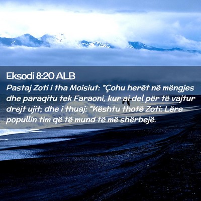 Picture 02 - Eksodi 8:20 ALB - Pastaj Zoti i tha Moisiut: 