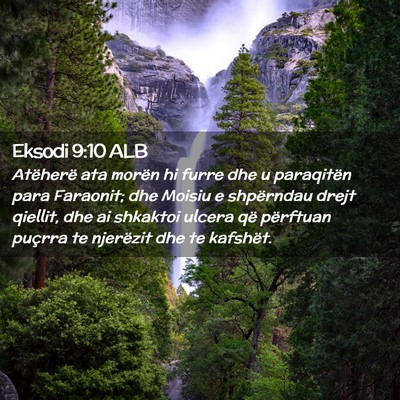 Picture 02 - Eksodi 9:10 ALB - Atëherë ata morën hi furre dhe u paraqitën - Bible Verse Picture