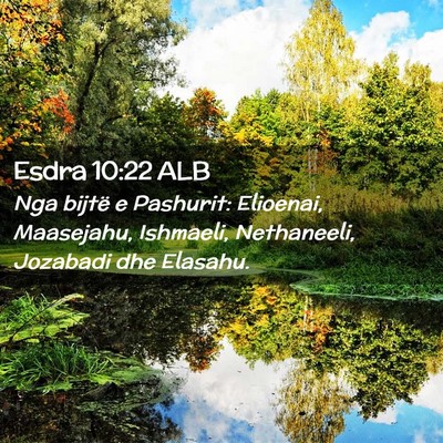 Picture 02 - Esdra 10:22 ALB - Nga bijtë e Pashurit: Elioenai, Maasejahu, - Bible Verse Picture