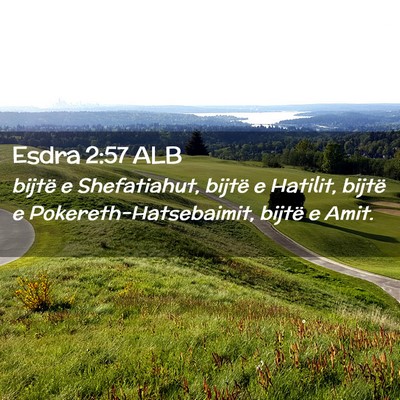 Picture 02 - Esdra 2:57 ALB - bijtë e Shefatiahut, bijtë e Hatilit, bijtë e - Bible Verse Picture