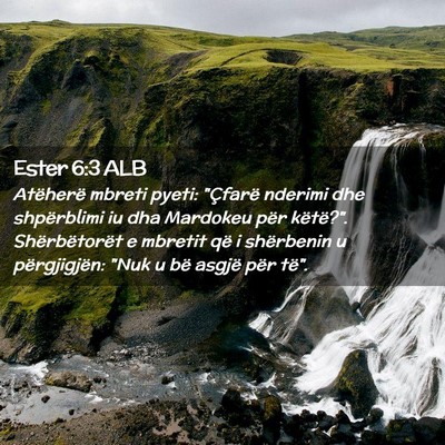 Picture 02 - Ester 6:3 ALB - Atëherë mbreti pyeti: 