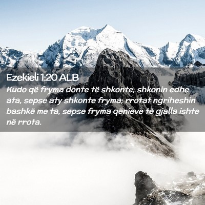 Picture 02 - Ezekieli 1:20 ALB - Kudo që fryma donte të shkonte, shkonin edhe - Bible Verse Picture