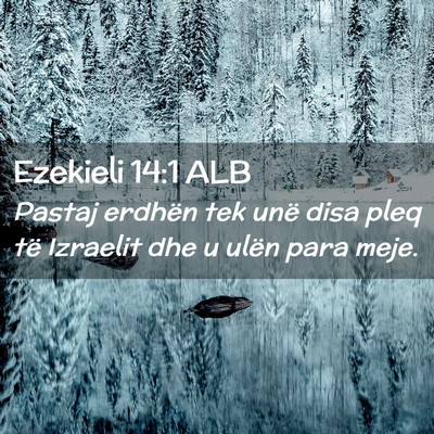 Picture 02 - Ezekieli 14:1 ALB - Pastaj erdhën tek unë disa pleq të Izraelit - Bible Verse Picture