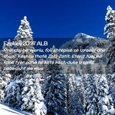 Picture 02 - Ezekieli 20:27 ALB - Prandaj bir njeriu, foli shtëpisë së Izraelit - Bible Verse Picture