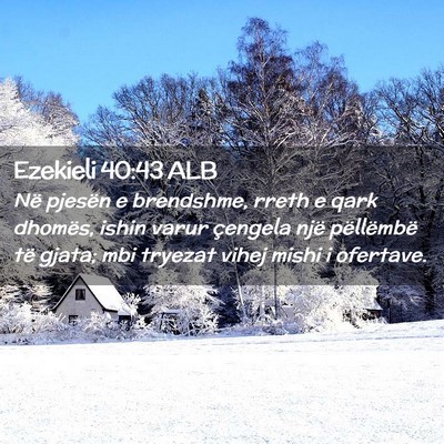 Picture 02 - Ezekieli 40:43 ALB - Në pjesën e brendshme, rreth e qark dhomës, - Bible Verse Picture