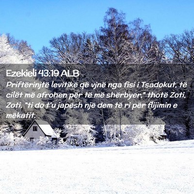 Picture 02 - Ezekieli 43:19 ALB - Priftërinjtë levitikë që vjnë nga fisi i - Bible Verse Picture