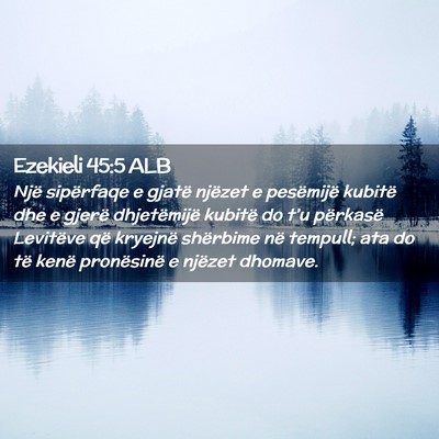 Picture 02 - Ezekieli 45:5 ALB - Një sipërfaqe e gjatë njëzet e pesëmijë - Bible Verse Picture