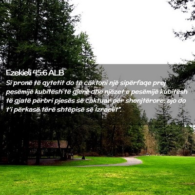 Picture 02 - Ezekieli 45:6 ALB - Si pronë të qytetit do të caktoni një - Bible Verse Picture