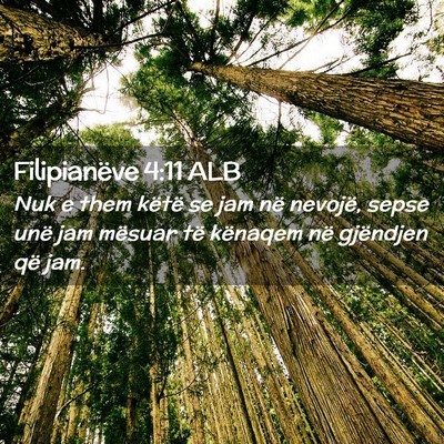 Picture 02 - Filipianëve 4:11 ALB - Nuk e them këtë se jam në nevojë, sepse unë - Bible Verse Picture