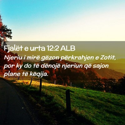 Picture 02 - Fjalët e urta 12:2 ALB - Njeriu i mirë gëzon përkrahjen e Zotit, por ky - Bible Verse Picture