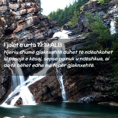 Picture 02 - Fjalët e urta 19:19 ALB - Njeriu shumë gjaknxehtë duhet të ndëshkohet - Bible Verse Picture