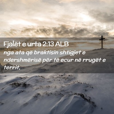 Picture 02 - Fjalët e urta 2:13 ALB - nga ata që braktisin shtigjet e ndershmërisë - Bible Verse Picture