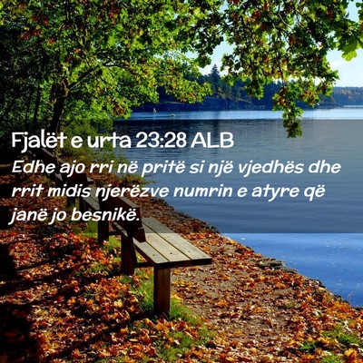 Picture 02 - Fjalët e urta 23:28 ALB - Edhe ajo rri në pritë si një vjedhës dhe rrit - Bible Verse Picture