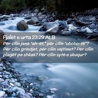 Picture 02 - Fjalët e urta 23:29 ALB - Për cilin janë 