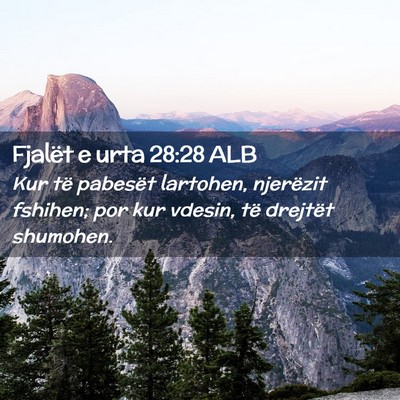Picture 02 - Fjalët e urta 28:28 ALB - Kur të pabesët lartohen, njerëzit fshihen; por - Bible Verse Picture