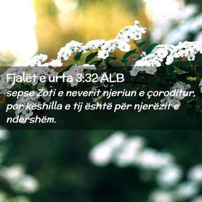 Picture 02 - Fjalët e urta 3:32 ALB - sepse Zoti e neverit njeriun e çoroditur, por - Bible Verse Picture