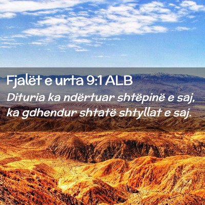 Picture 02 - Fjalët e urta 9:1 ALB - Dituria ka ndërtuar shtëpinë e saj, ka - Bible Verse Picture