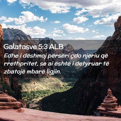 Picture 02 - Galatasve 5:3 ALB - Edhe i dëshmoj përsëri çdo njeriu që - Bible Verse Picture