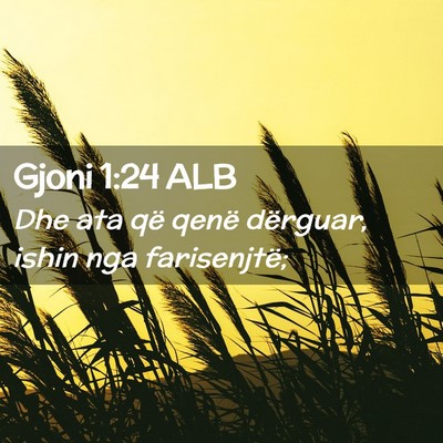 Picture 02 - Gjoni 1:24 ALB - Dhe ata që qenë dërguar, ishin nga - Bible Verse Picture