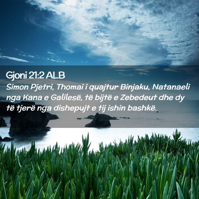 Picture 02 - Gjoni 21:2 ALB - Simon Pjetri, Thomai i quajtur Binjaku, Natanaeli - Bible Verse Picture