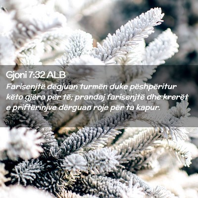 Picture 02 - Gjoni 7:32 ALB - Farisenjtë dëgjuan turmën duke pëshpëritur - Bible Verse Picture