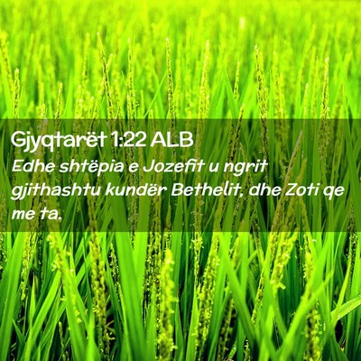 Picture 02 - Gjyqtarët 1:22 ALB - Edhe shtëpia e Jozefit u ngrit gjithashtu - Bible Verse Picture