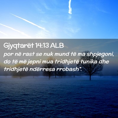 Picture 02 - Gjyqtarët 14:13 ALB - por në rast se nuk mund të ma shpjegoni, do të - Bible Verse Picture