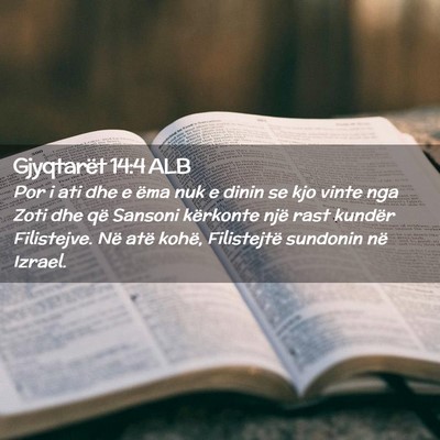 Picture 02 - Gjyqtarët 14:4 ALB - Por i ati dhe e ëma nuk e dinin se kjo vinte nga - Bible Verse Picture