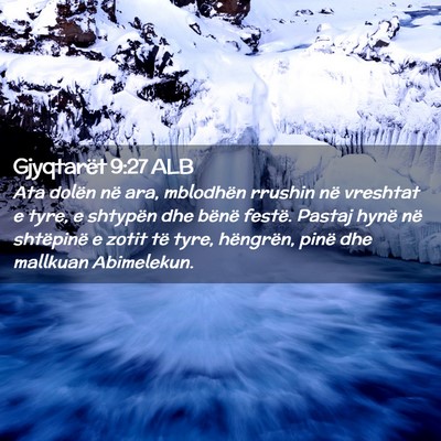 Picture 02 - Gjyqtarët 9:27 ALB - Ata dolën në ara, mblodhën rrushin në - Bible Verse Picture