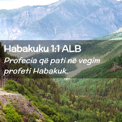 Picture 02 - Habakuku 1:1 ALB - Profecia që pati në vegim profeti - Bible Verse Picture