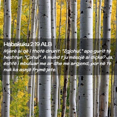 Picture 02 - Habakuku 2:19 ALB - Mjerë ai që i thotë drurit: 
