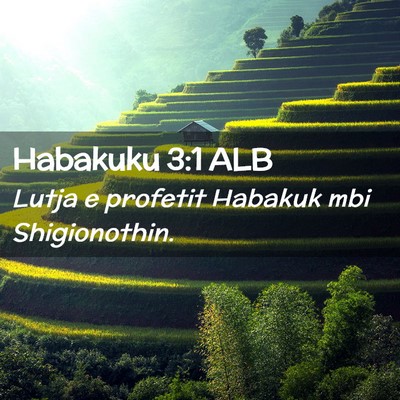 Picture 02 - Habakuku 3:1 ALB - Lutja e profetit Habakuk mbi - Bible Verse Picture