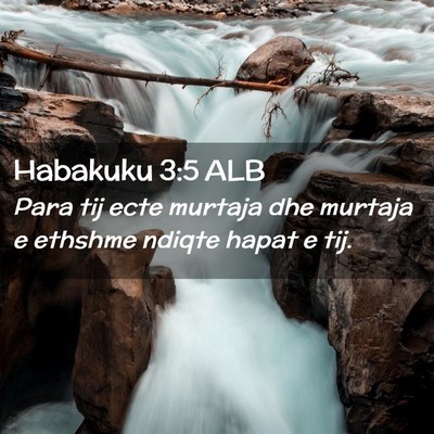 Picture 02 - Habakuku 3:5 ALB - Para tij ecte murtaja dhe murtaja e ethshme - Bible Verse Picture
