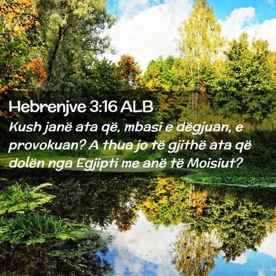 Picture 02 - Hebrenjve 3:16 ALB - Kush janë ata që, mbasi e dëgjuan, e - Bible Verse Picture