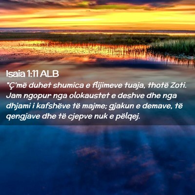 Picture 02 - Isaia 1:11 ALB - 